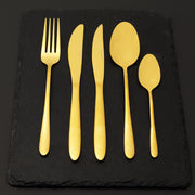 Progress Refine 20 Piece Stainless Steel Gold Cutlery Set