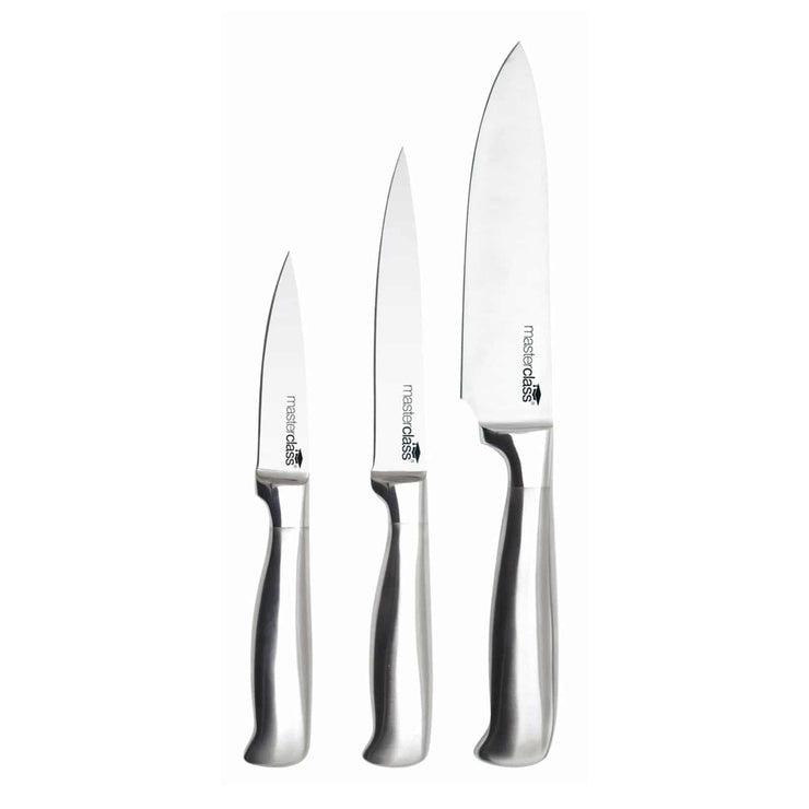MasterClass Acero 3 Piece Kitchen Knife Starter Set