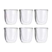 La Cafetière Jack Set of 6 Double Walled 200 ml Glass Cappuccino Cups