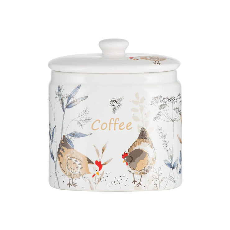 Price & Kensington Country Hens Ceramic Tea Coffee Sugar Storage Set