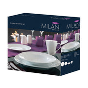 Rayware Milan 16 Piece Fine White Porcelain Dining Set