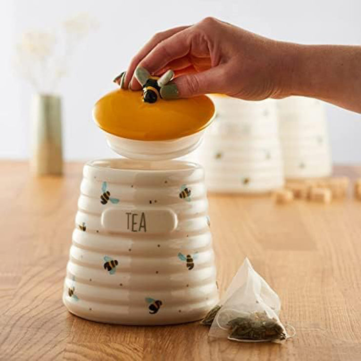 Price & Kensington Sweet Bee Ceramic Tea Coffee Sugar Storage Set