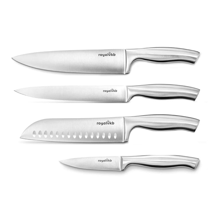 Royal VKB Stainless Steel 4 Piece Kitchen Knife Bundle Set