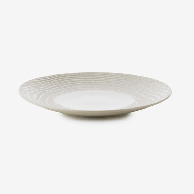 Revol Arborescence Set of 4 Porcelain Ivory Round Dinner Plates 28cm