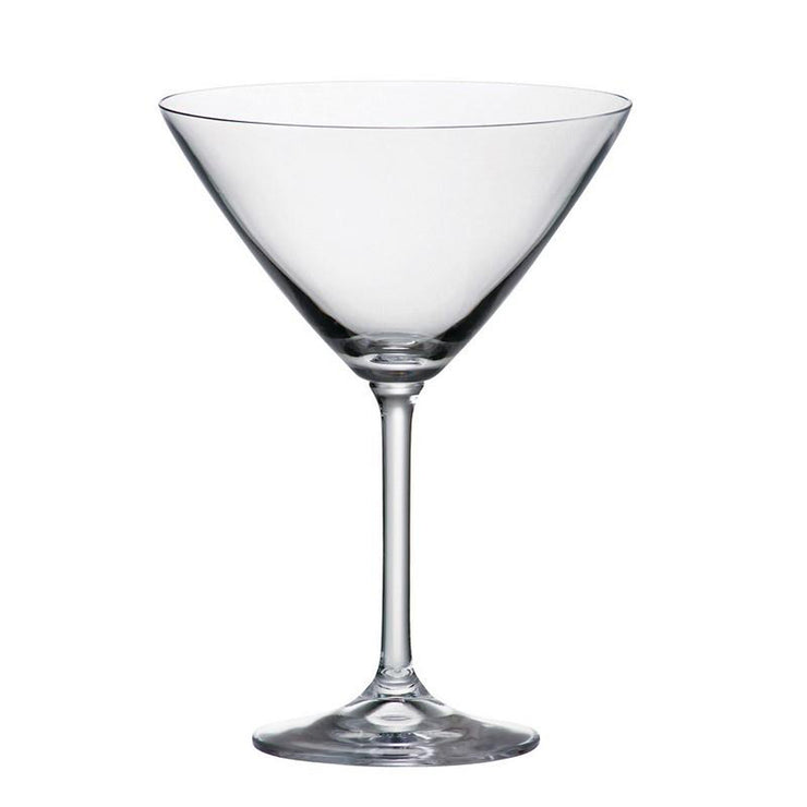 Crystal Bohemia Colibri Collection Set of 6 280 ml Martini Cocktail Glasses
