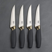 Taylors Eye Witness Brooklyn Brass 4 Piece Steak Knife Set