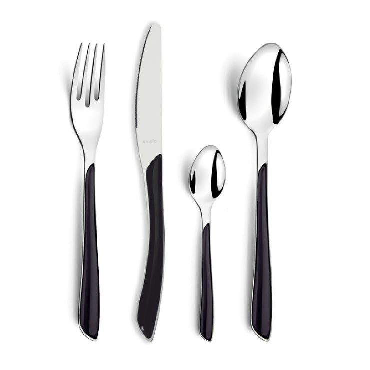 Amefa Eclat Black 24 Piece Cutlery Set