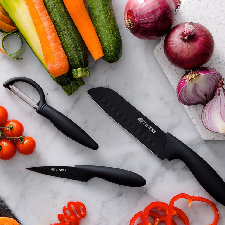 Viners Everyday 3 Piece Kitchen Knife Set & Peeler