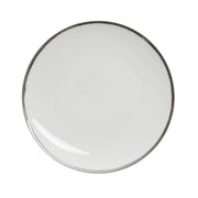 Ariane Airain White Porcelain Bronze Band Dining Plate 28 cm Set of 4