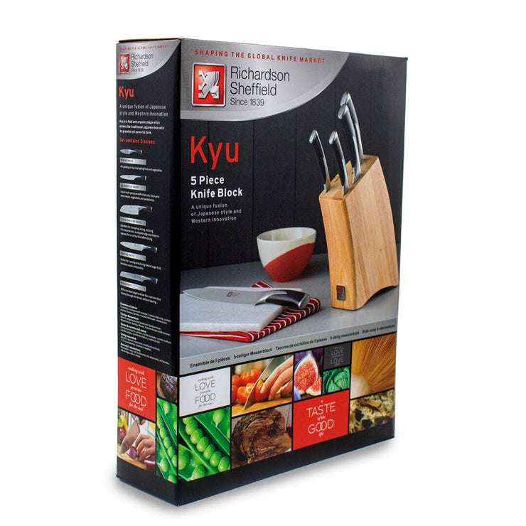 Richardson Sheffield Kyu 5 Piece Kitchen Knife Block Set