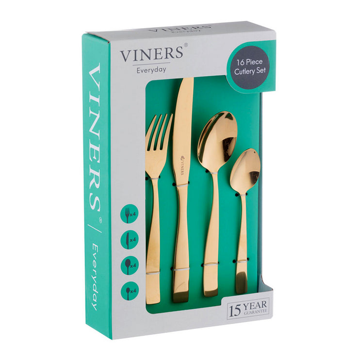 Viners Purity Gold 16 Piece Cutlery Set