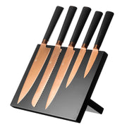 Viners Titan Copper 6 Piece Knife Block Set
