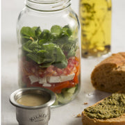 Kilner Food On the Go Jar 1 Litre Lunchbox Salad Jar with Salad Dressing Cup