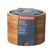 Typhoon Double Tier Bamboo Food Steamer 8 Inch