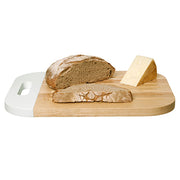 Designer Dip-it Rubberwood Chopping Board Breadboard and Cheeseboard - White
