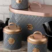 Typhoon Henrik Copper Lid Tea Coffee Sugar Bread Bin Kitchen Storage Set