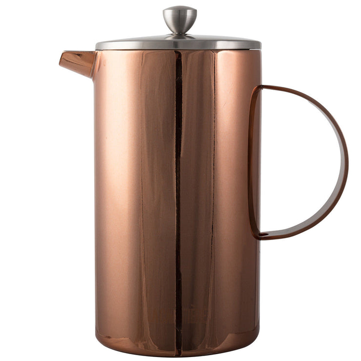 La Cafetiere Double Walled 8 Cup Premium Stainless Steel Copper Cafetiere