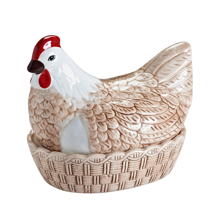 Mason Cash Rise & Shine Ceramic Hen Nest - Egg Storage