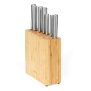 Salter 7 Piece Stainless Steel Kitchen Knife Set with Bamboo Block