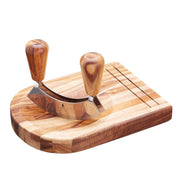 KitchenCraft Natural Elements Acacia Wood Hachoir Set