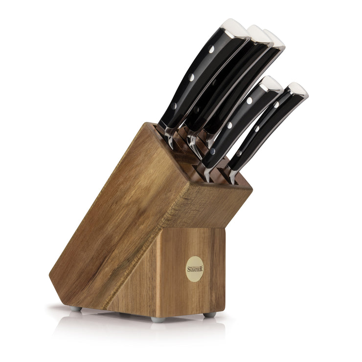 Professional Sabatier X45 Cr MoV15 5 Piece Kitchen Knife Block Set