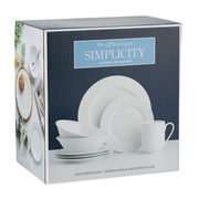 Price & Kensington Simplicity 16 Piece White Porcelain Dining Set