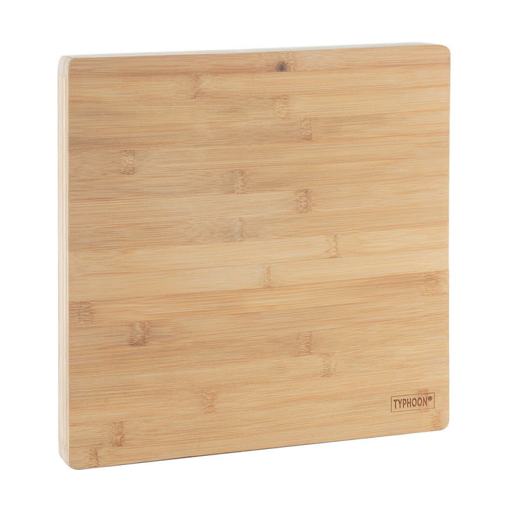 Typhoon Living 37 cm Bamboo Square Butchers Block Wooden Chopping Board