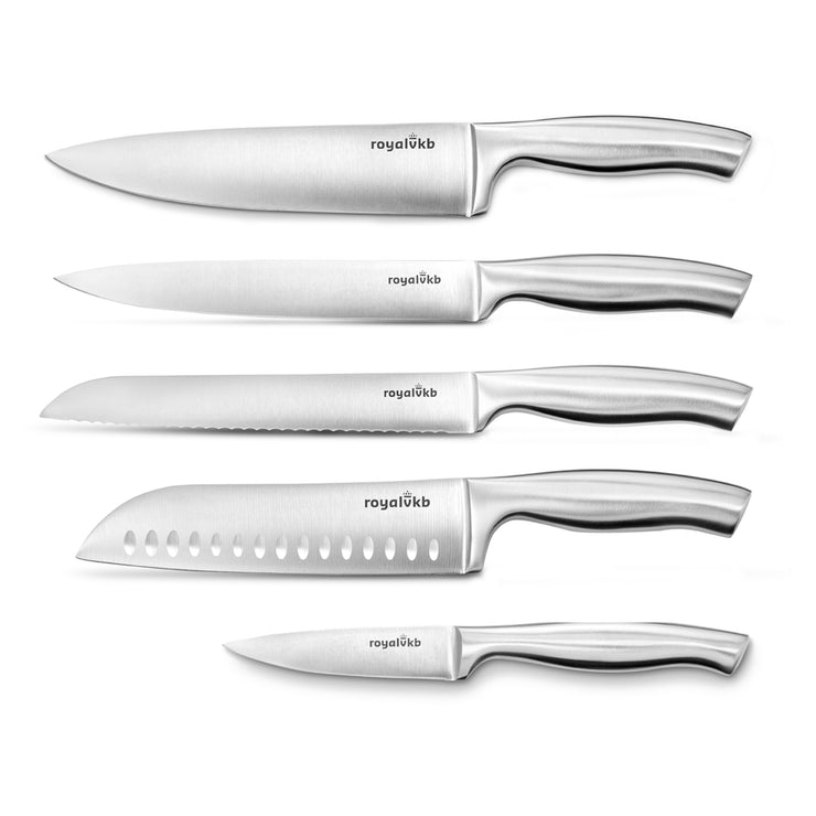 Royal VKB Stainless Steel 5 Piece Kitchen Knife Bundle Set