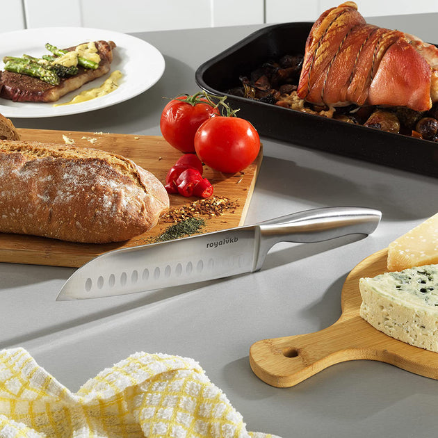 Royal VKB Collection 18 cm Stainless Steel Santoku Knife – Select Homeware